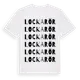 White t-shirt med Lockarör ordlek t-shirt