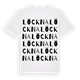 White t-shirt med Löckna ordlek t-shirt