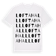 Loftahall ordlek t-shirt