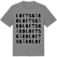 Mid Heather Gray t-shirt med Loftsgård ordlek t-shirt
