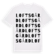 Loftsgård ordlek t-shirt