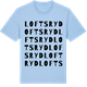 Blue Soul t-shirt med Loftsryd ordlek t-shirt