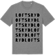 Mid Heather Gray t-shirt med Loftsryd ordlek t-shirt