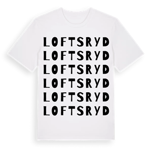 Loftsryd ordlek t-shirt – ekologisk bomull t-shirt från Pinshirt