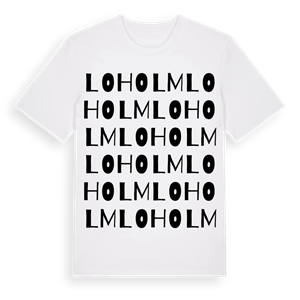 Loholm ordlek t-shirt – ekologisk bomull t-shirt från Pinshirt