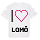 Jag älskar Lomö t-shirt stort tryck