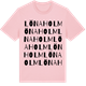 Pink Cotton t-shirt med Lönaholm ordlek t-shirt