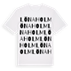 White t-shirt med Lönaholm ordlek t-shirt
