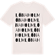 Vintage White t-shirt med Lönaholm ordlek t-shirt