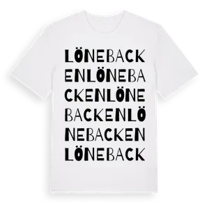 Lönebacken ordlek t-shirt – ekologisk bomull t-shirt från Pinshirt