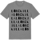 Mid Heather Gray t-shirt med Lönekulla ordlek t-shirt