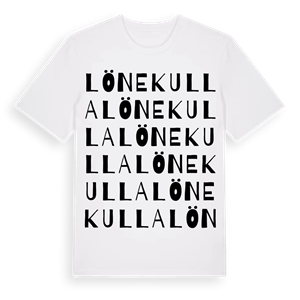 Lönekulla ordlek t-shirt – ekologisk bomull t-shirt från Pinshirt
