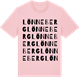 Pink Cotton t-shirt med Lönneberg ordlek t-shirt
