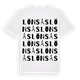 White t-shirt med Lönsås ordlek t-shirt