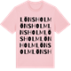 Pink Cotton t-shirt med Lönsholm ordlek t-shirt