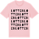 Pink Cotton t-shirt med Lotten ordlek t-shirt