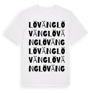 Löväng ordlek t-shirt – ekologisk bomull t-shirt från Pinshirt