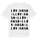 Lövingsdal ordlek t-shirt