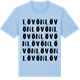 Blue Soul t-shirt med Lövön ordlek t-shirt