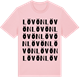 Pink Cotton t-shirt med Lövön ordlek t-shirt