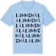 Blue Soul t-shirt med Lummemåla ordlek t-shirt