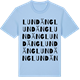 Blue Soul t-shirt med Lundäng ordlek t-shirt