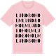 Pink Cotton t-shirt med Lundboholm ordlek t-shirt