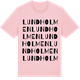 Pink Cotton t-shirt med Lundholmen ordlek t-shirt