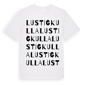Lustigkulla ordlek t-shirt – ekologisk bomull t-shirt från Pinshirt