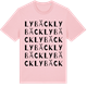Pink Cotton t-shirt med Lybäck ordlek t-shirt