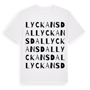 Lyckansdal ordlek t-shirt – ekologisk bomull t-shirt från Pinshirt