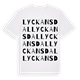 Lyckansdal ordlek t-shirt