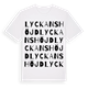 Lyckanshöjd ordlek t-shirt