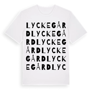 Lyckegård ordlek t-shirt – ekologisk bomull t-shirt från Pinshirt