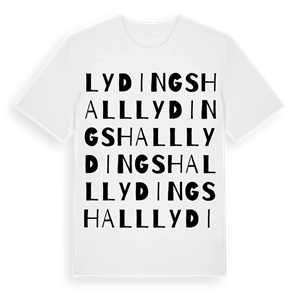 Lydingshall ordlek t-shirt – ekologisk bomull t-shirt från Pinshirt