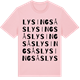 Pink Cotton t-shirt med Lysingsås ordlek t-shirt