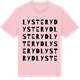 Pink Cotton t-shirt med Lysteryd ordlek t-shirt