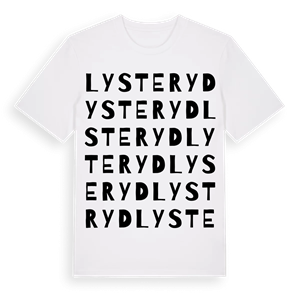 Lysteryd ordlek t-shirt – ekologisk bomull t-shirt från Pinshirt