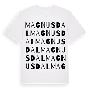Magnusdal ordlek t-shirt – ekologisk bomull t-shirt från Pinshirt