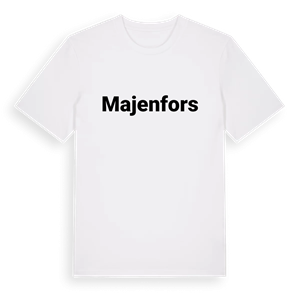 Majenfors fetstil t-shirt – ekologisk bomull t-shirt från Pinshirt