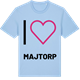 Blue Soul t-shirt med Jag älskar Majtorp t-shirt stort tryck