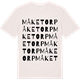 Vintage White t-shirt med Måketorp ordlek t-shirt