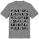 Mid Heather Gray t-shirt med Makrismåla ordlek t-shirt