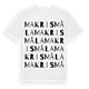 Makrismåla ordlek t-shirt