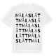 Målaslätt ordlek t-shirt