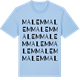 Blue Soul t-shirt med Malem ordlek t-shirt