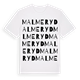 White t-shirt med Malmeryd ordlek t-shirt