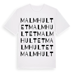 Malmhultet ordlek t-shirt – ekologisk bomull t-shirt från Pinshirt
