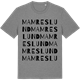 Mid Heather Gray t-shirt med Mamreslund ordlek t-shirt