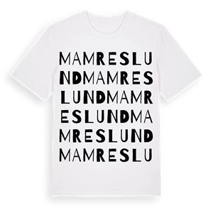 Mamreslund ordlek t-shirt – ekologisk bomull t-shirt från Pinshirt